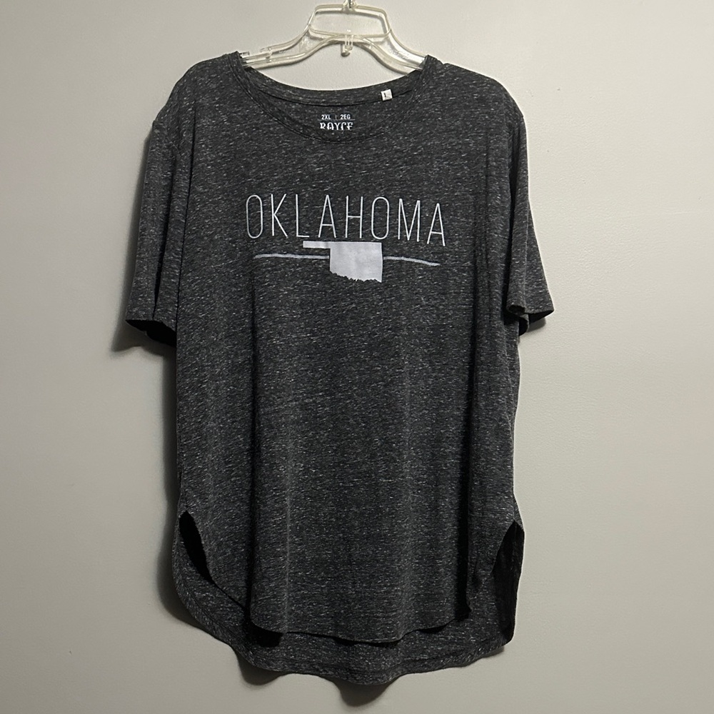 Royce Brand Gray Oklahoma Graphic T-Shirt 2X